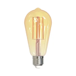 LED-Rustika, glødetråd, E27, guldfarvet, 7W, 2000K, 650 lumen