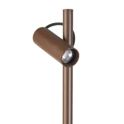 LEDS-C4 Juncus LED-spot med jordspyd, brun, 3.000 K