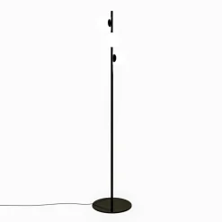 LEDS-C4 LED-gulvlampe Perlina, højde 170 cm, sort, stål