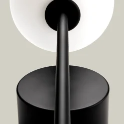 LEDS-C4 LED-væglampe til badeværelset Bloom IP44, sort, højde 45 cm