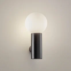 LEDS-C4 Mist væglampe til badeværelset, 1 lk. sort