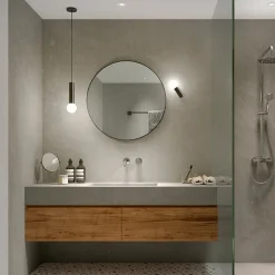 LEDS-C4 Mist væglampe til badeværelset, 1 lk. krom