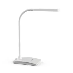 LED-skrivebordslampe MAULpearly, hvid, 38 cm, dæmpbar, CCT