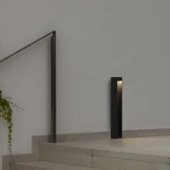 LED-sokkellampe Cerler, antracit, 60 cm, metal, IP65, CCT