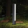 LED-sokkellampe Lir, højde 60 cm, mørkegrå metal
