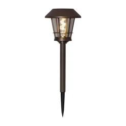 LED-sokkellampe solcelle Fergus i lygteform