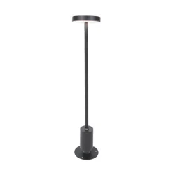 LED-sokkellampe Tango mørkegrå Højde 50 cm Metal, jordspyd
