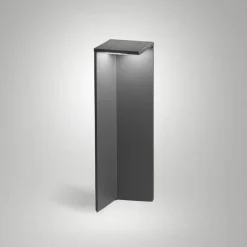 LED-solcellebelysning Fold, mørkegrå, bevægelsessensor, IP54