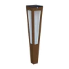 LED-solcellefakkel Tinka med sensor, 62 cm corten