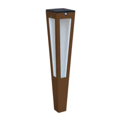LED-solcellefakkel Tinka med sensor, 62 cm corten