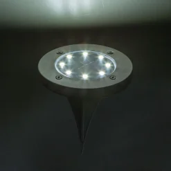 LED-solcellelampe 33414 med jordspyd, sort