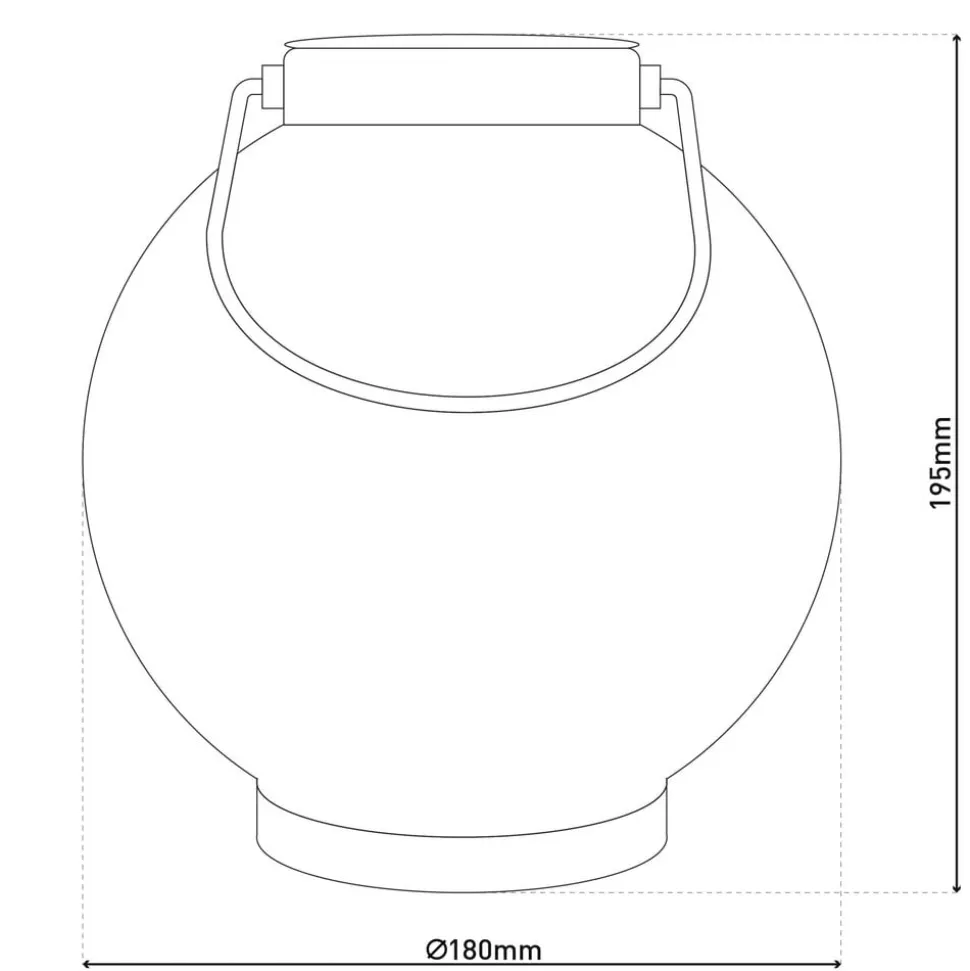 LED-solcellelampe 52854, sølv, metal, 20 cm, IP44, 2 stk