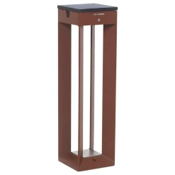 LED-solcellelampe Borne med sensor, 45 cm, corten