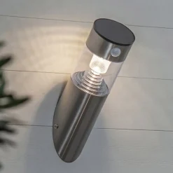 LED-solcellelampe Marbella med bevægelsessensor