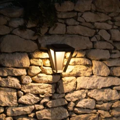 LED-solcellelampe Metro med sensor, grå