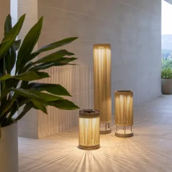 LED-solcellelampe Rop&Strip højde 120 cm, 3.000 K, 500 lm