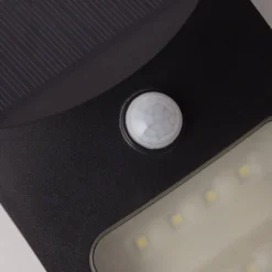 LED-solcellelampe til væg 67420BK-PIR, bevægelsessensor