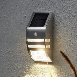 LED-solcellelampe til vægmontering Wally, bevægelsessensor