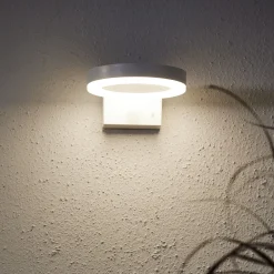 LED-solcellelampe til vægmontering Vidi med bevægelsessensor