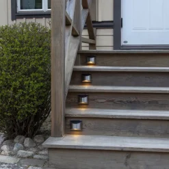 LED-solcellelampe til vægmontering Wally, sølv, 2 stk. sæt