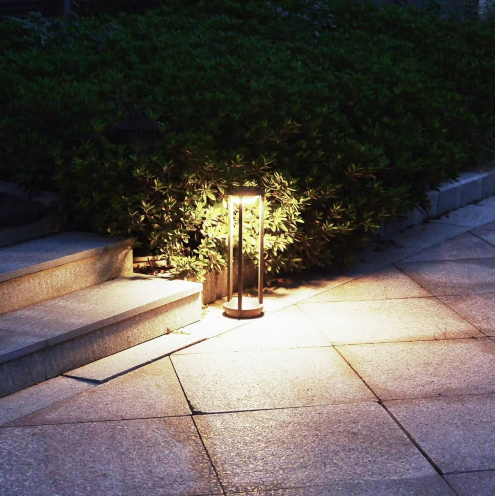 LED-solcellepullerter Pilastro, sensor, jordspyd