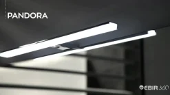 LED-spejlbelysning Pandora, krom, bredde 60,8 cm