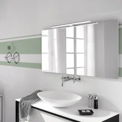 LED-spejlbelysning Pandora, krom, bredde 45,8 cm