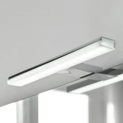 LED-spejlbelysning Pandora, krom, bredde 20,8 cm