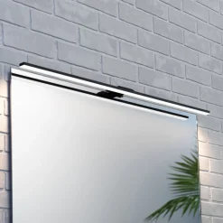 LED-spejlbelysning Triga IP44 sort 80 cm, 4.000K