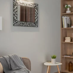 LED-spejlbelysning Triga IP44 sort 40 cm, 3.000K