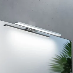 LED-spejlbelysning Triga IP44, krom, 40 cm, 4.000K