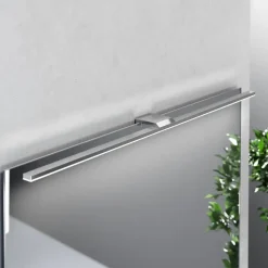 LED-spejlbelysning Triga IP44, krom, 80 cm, 4.000K