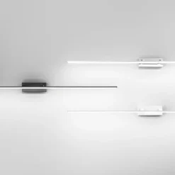 LED-spejllampe Nala, forkromet, bredde 110 cm, metal