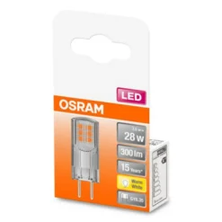 LED-stiftpære 300° GY6,35 2,6W, varmhvid, 300 lm