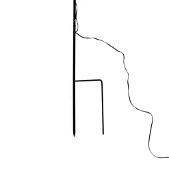 LED-stjerne, ude, med jordspyd, Ø 55 cm, hvid