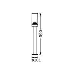 LEDVANCE Endura Classic Amber stibelysning, mørkegrå