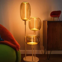 LEDVANCE gulvlampe Decor Stick 3-lys. Højde 78 cm, beige