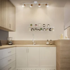 LEDVANCE LED loftspot Cork, GU10, 4-lys, dæmpbar, hvid