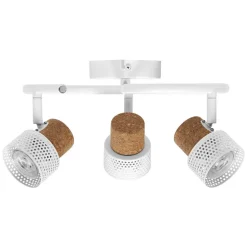 LEDVANCE LED loftspot Cork, GU10, 3-lys, spiral, hvid
