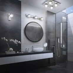 LEDVANCE LED-væglampe Orbis Flame, 2 lyskilder, krom, IP44