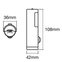 LEDVANCE Nightlux Torch LED natlys hvid