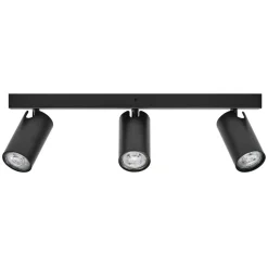 LEDVANCE Octagon LED-spotlight, dæmpbar, tre pærer, sort