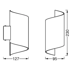 LEDVANCE SMART+ WiFi Orbis Wall Twist, hvid
