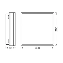 LEDVANCE SMART+ WiFi Orbis magnet hvid, 30x30cm
