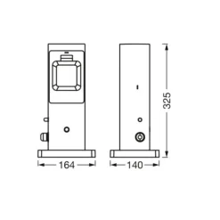 LEDVANCE SMART+ WiFi stikkontaktsøjle IP44 2-delt
