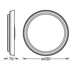 LEDVANCE SUN@Home Orbis Plate LED-loftlampe