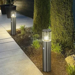 LEDVANCE vejlampe Endura Classic Ebro, stål, sensor