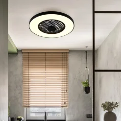 LED-ventilator Linköping lydløs CCT RGB fjernbetjening højttaler