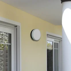 LED-væglampe 6309 antracit, IP65, Ø 31 cm