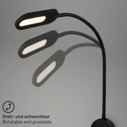 LED-væglampe 2177015 med dæmper, sort